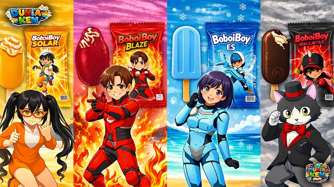 Yuta Mio Berburu Es Cream BoboiBoy Dapat Kekuatan Element | Sakura School Simulator