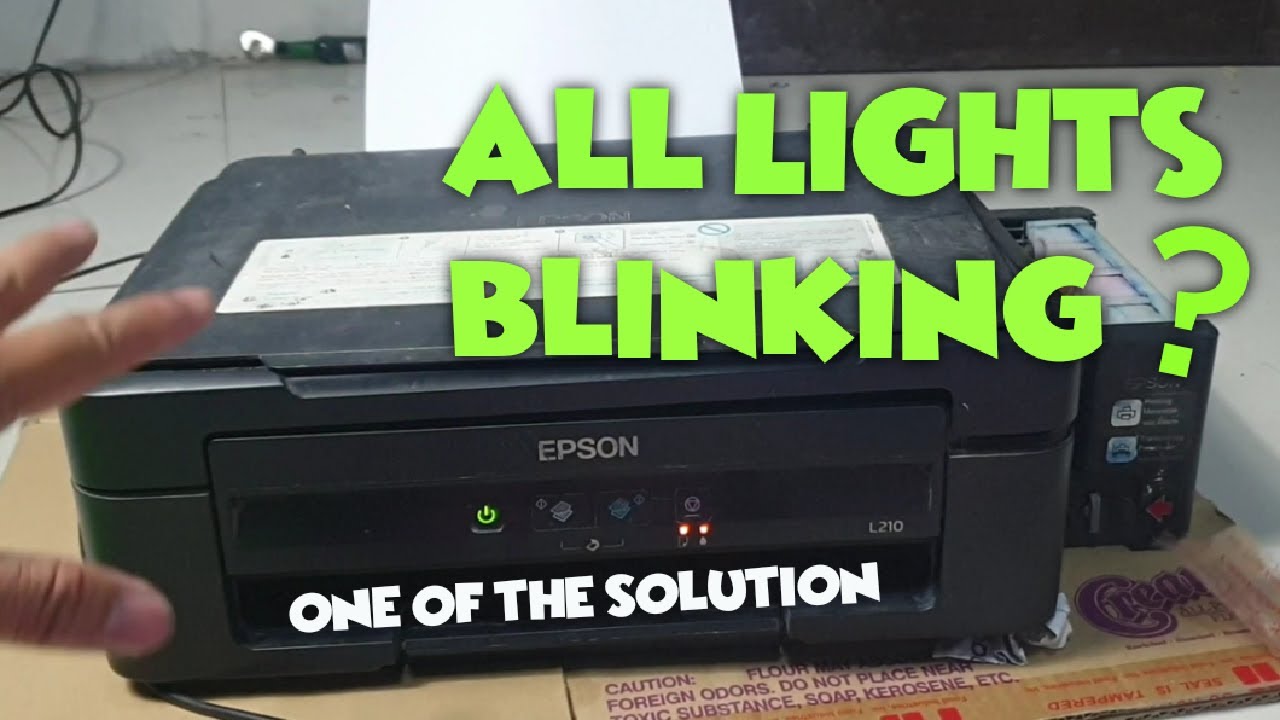 EPSON L210 Blinking power paper and Solved - Easy Fix for Fatal Error Code