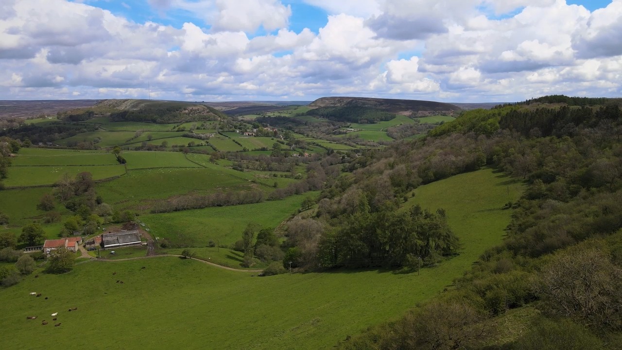 Hawnby  North Yorkshire Moors Drone