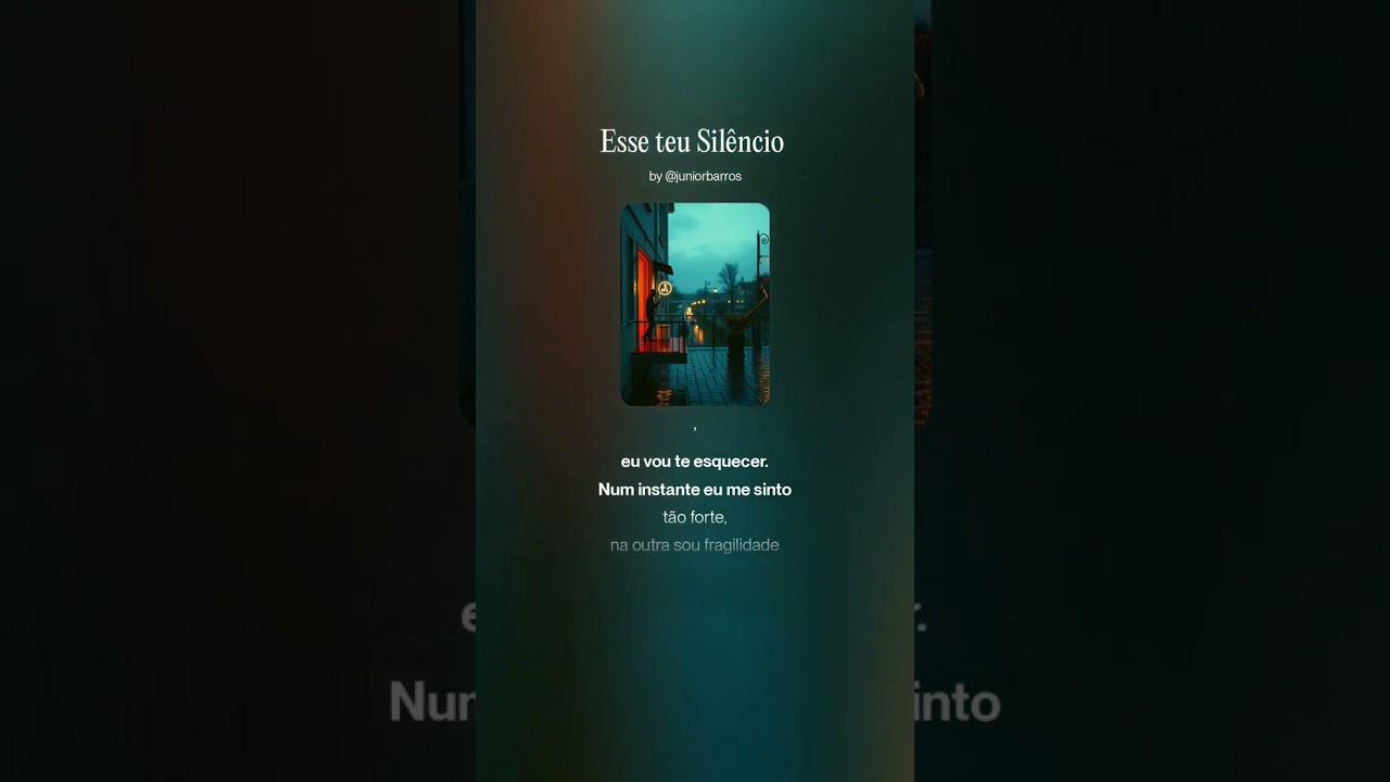Esse teu Silêncio - Música Autoral - Samba