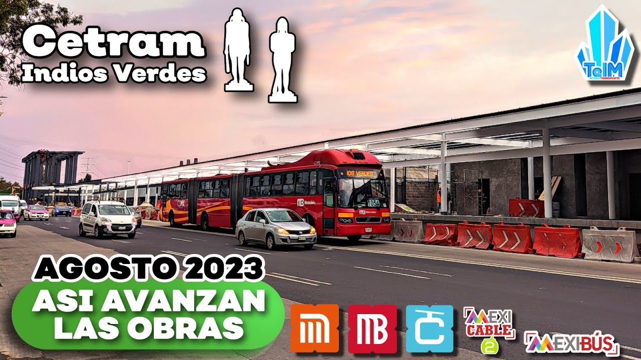 Así AVANZAN las OBRAS del CETRAM INDIOS VERDES (Agosto 2023)
