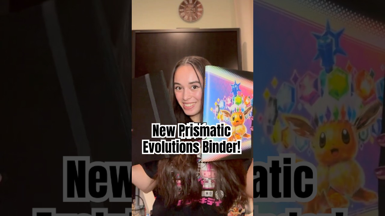 Updating my Pok&eacute;mon Prismatic Evolutions Master Set Binder!  #pokemon #collectiblecards #pokemontcg