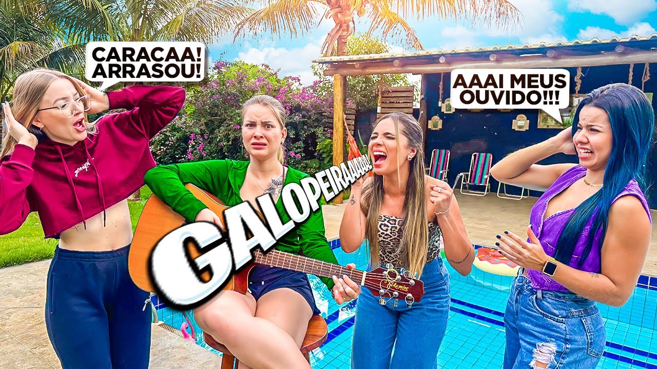 FIZ UM DESAFIO DA GALOPEIRA COM MINHAS AMIGAS KKKKKKKK