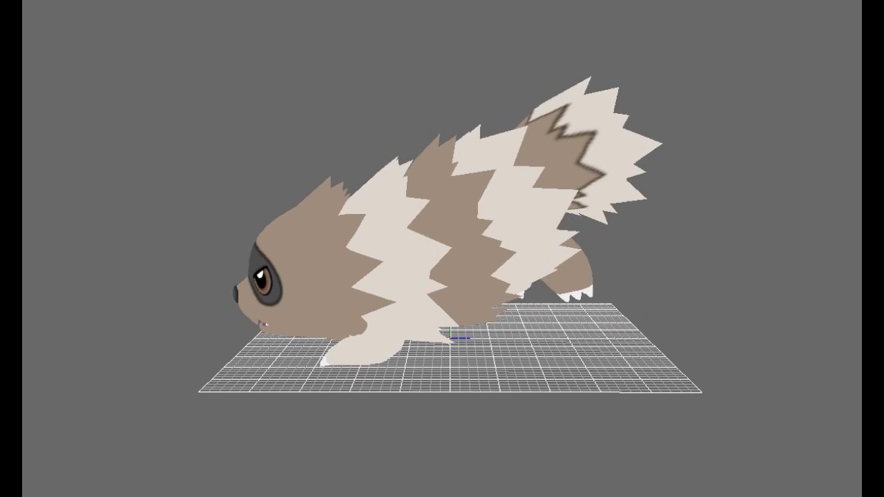 Zigzagoon walk/run animations