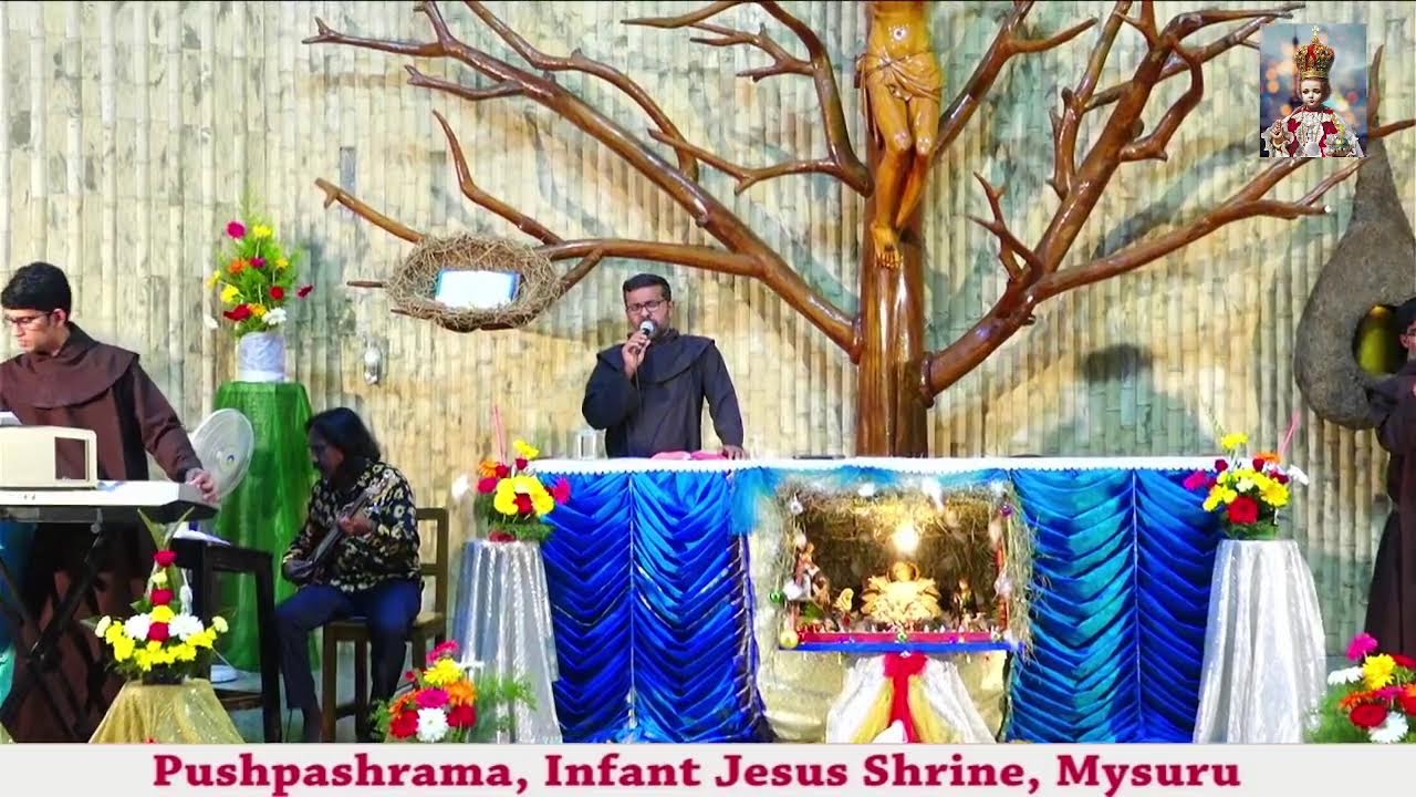 Holy Mass | Kannada| First Day Triduum|  Infant Jesus Feast 2022 | Pushpashrama,  Mysuru.