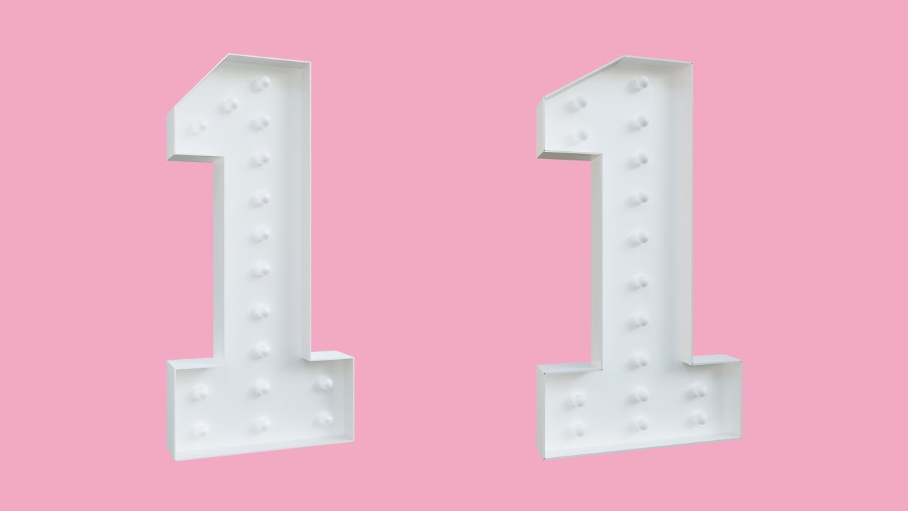 Marquee Number 1 DIY Tutorial