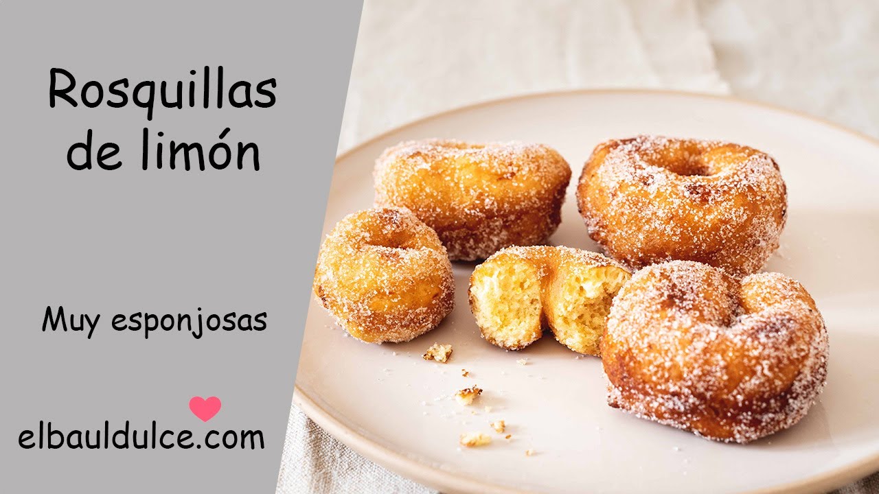 Rosquillas de limón esponjosas - Muy esponjosas y tiernas