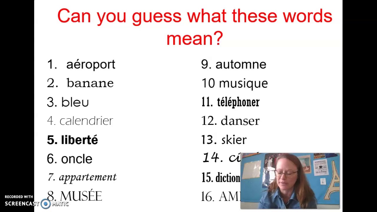 French Cognates