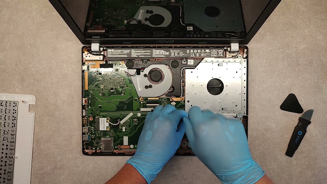 ASUS X551M DISASSEMBLY, HDD REPLACEMENT, BATTERY REPLACEMENT, RAM UPGRADE, CPU FAN CLEANING
