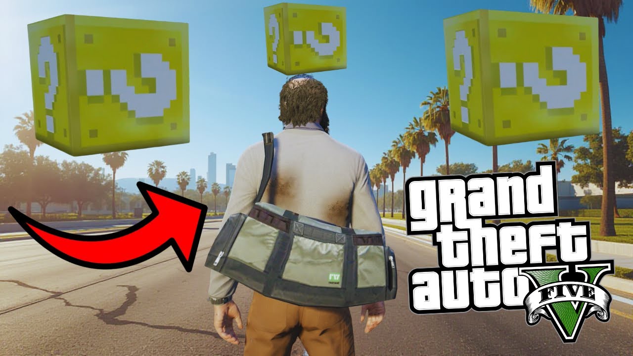 GTA V ALE Z NIEBA SPADAJĄ LUCKY BLOCKI!🍀