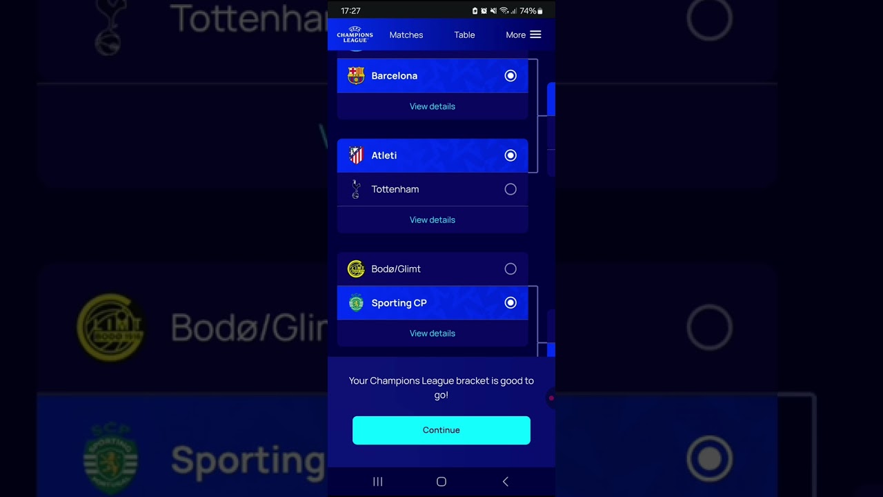 UCL Knockout Stage Prediction 