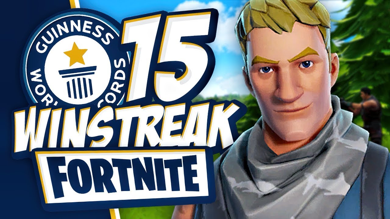 WORLD RECORD 15 WINSTREAK! - Fortnite Battle Royale