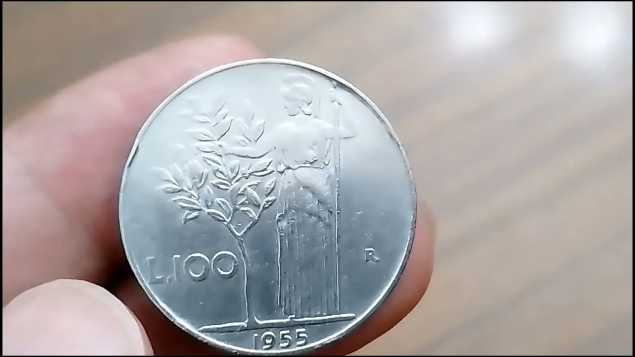 Rara 100 lire Minerva 1955 Repubblica Italiana, Alto valore