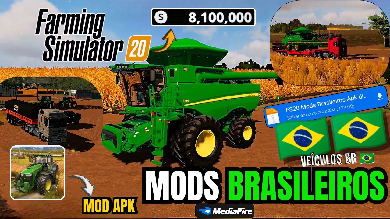 fs20 com mods brasileiro - saiu apk farming simulator 20 com mods brasileiro atualizado
