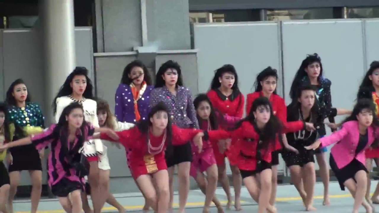 バブリー【キッレキレ！ダンスに圧巻！】登美丘高校ダンス部 2017.8.27@堺市役所前