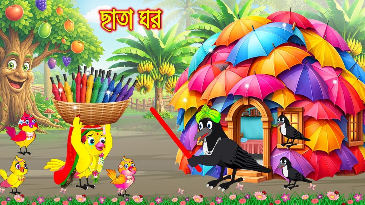ছাতা ঘর | Chata Ghor | Bangla Cartoon | Rupkothar golpo | Tuni Pakhir Golpo | Pakhir Golpo