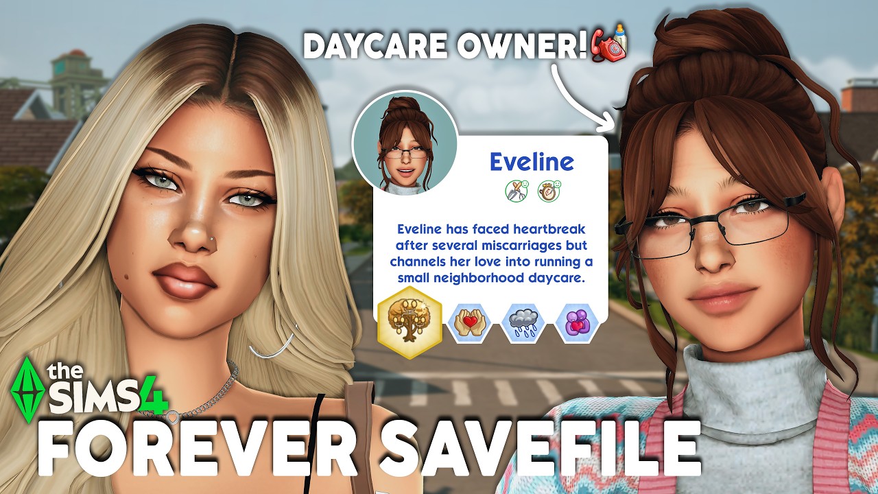 Creating a Daycare Owner for my Forever Savefile in The Sims 4👩‍🍼