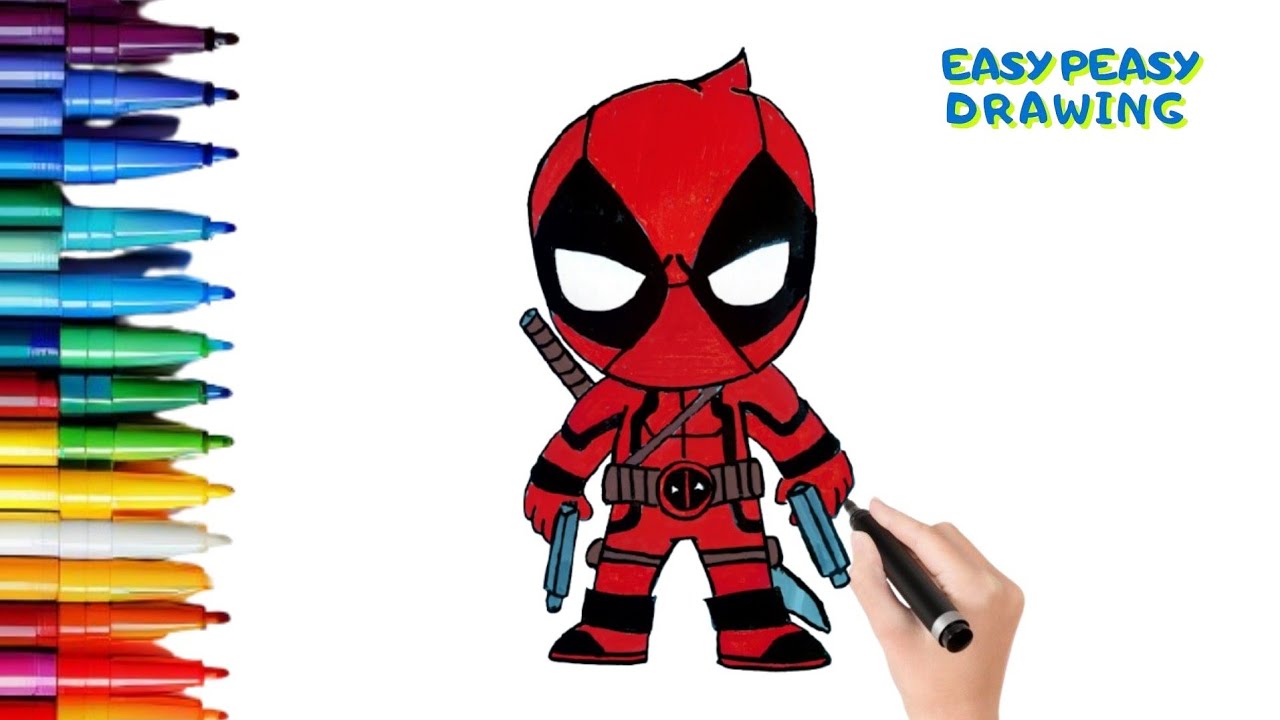 How To Draw Deadpool | Marvel Rivals 
