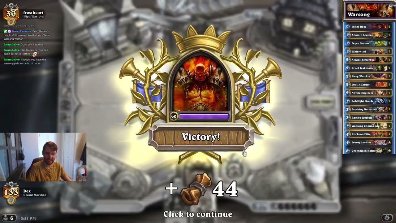 Hearthstone: Classic Warsong Warrior!