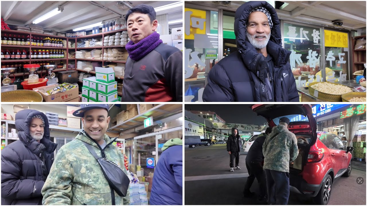 Bhaji ਦੇ ਨਾਲ ਦੁਕਾਨ ਲਈ ਮਾਰਕੀਟ ਵਲੌਗ 🛒 / Korea Agricultural & Fisheries Wholesale Market 