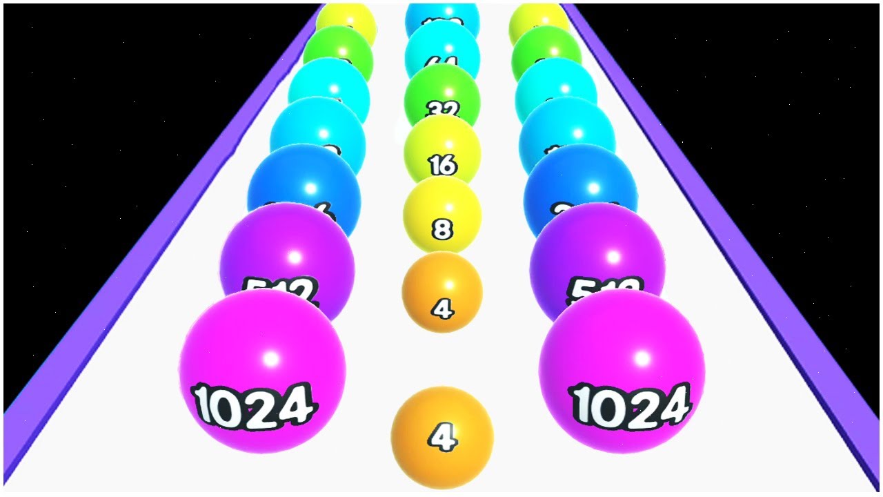 2048 Merge Number Ball games - Gameplay Walkthrough - Levels 24-43