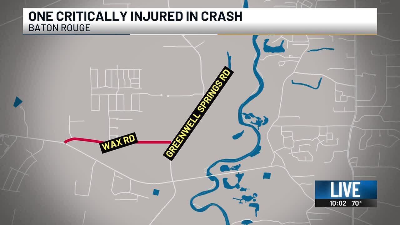 One critically injured in Greenwell Springs Road crash