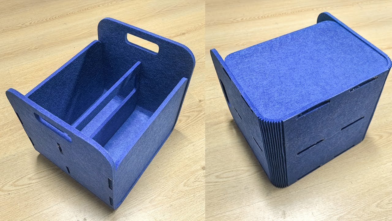 Felt Board Cutting & Grooving | Make a Felt Storage Box Fast | AMOR CNC