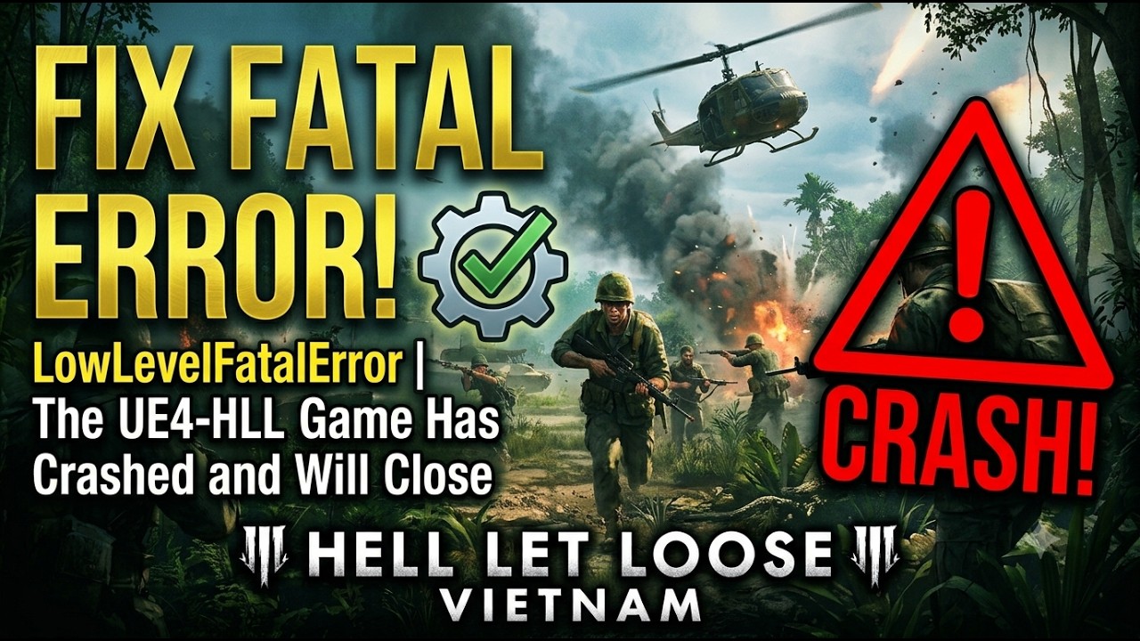 Исправление ошибок в Hell Let Loose: Vietnam &mdash; Low Level Fatal Error | Игра UE4-HLL вылетела и бу...