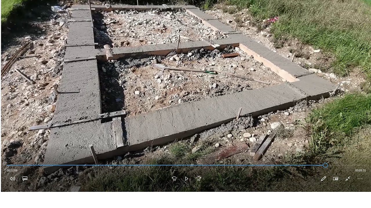 LOG SAUNA part 1. FOUNDATION