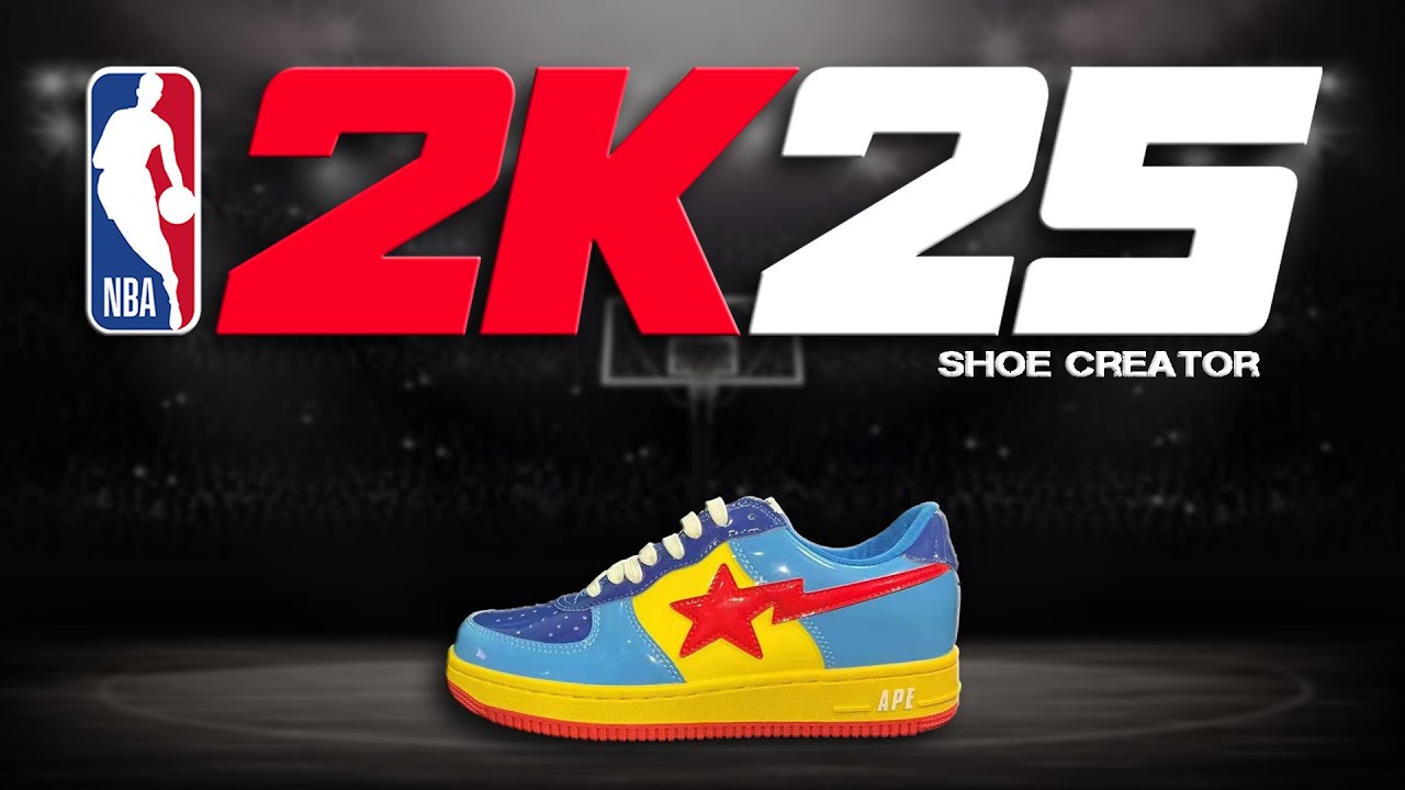 NBA 2K25 Shoe Creator - How to make DC Comics x Bapesta Low ' Wonder Woman'