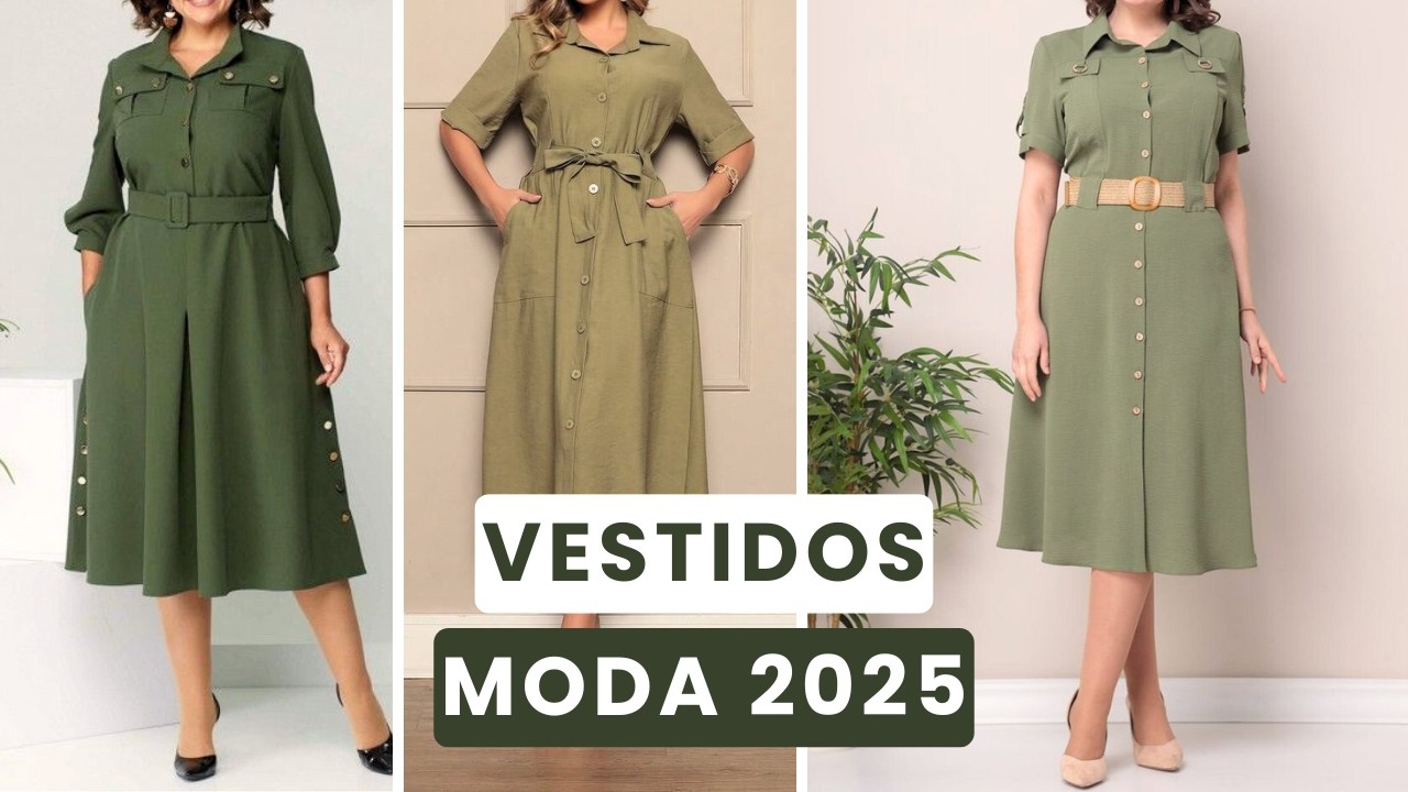 OS VESTIDOS MAIS LINDOS para SENHORAS de 50, 60, 70, 80 ANOS - MODA 2025