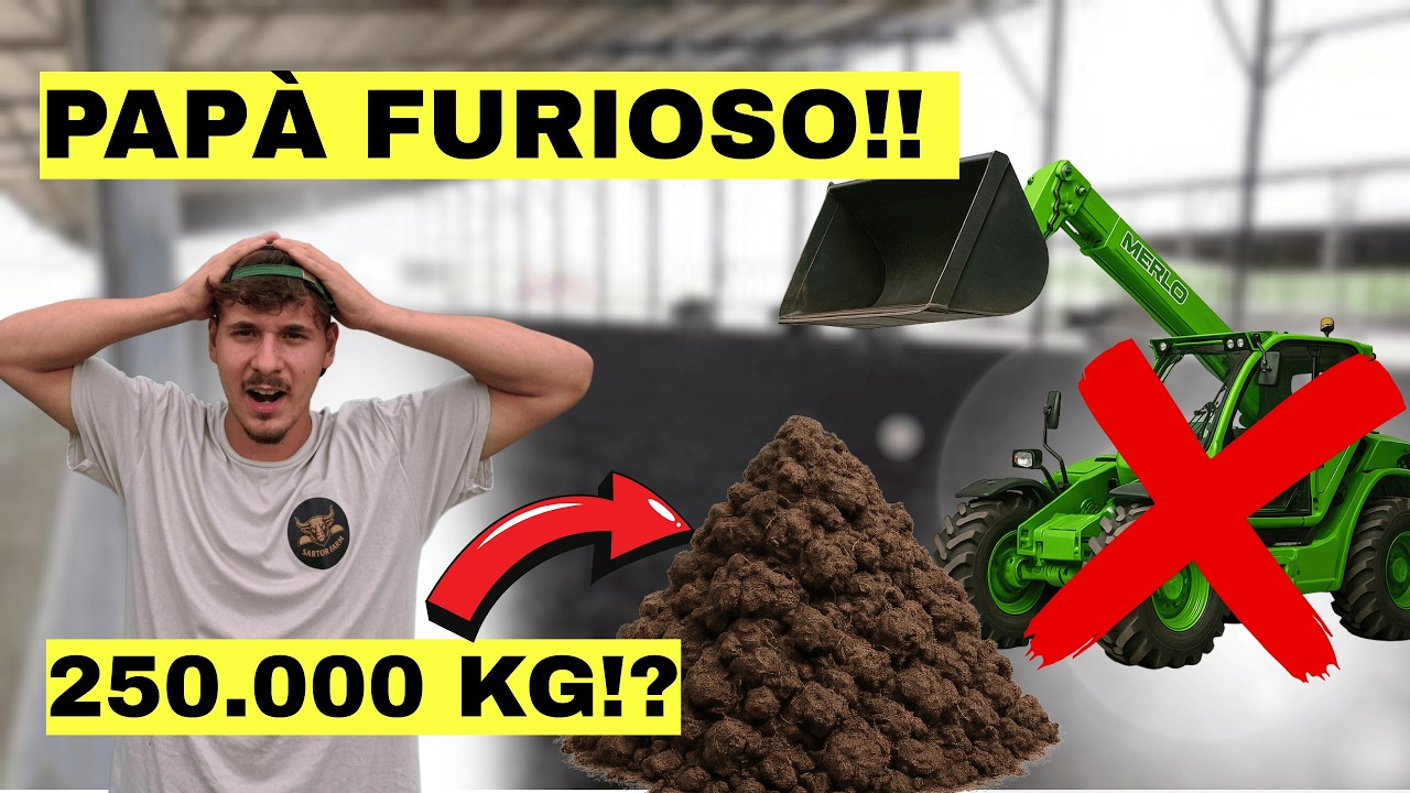 ❌250.000 KG di LETAME… e PAPÀ si INFURIA QUANDO il MERLO si BLOCCA❌