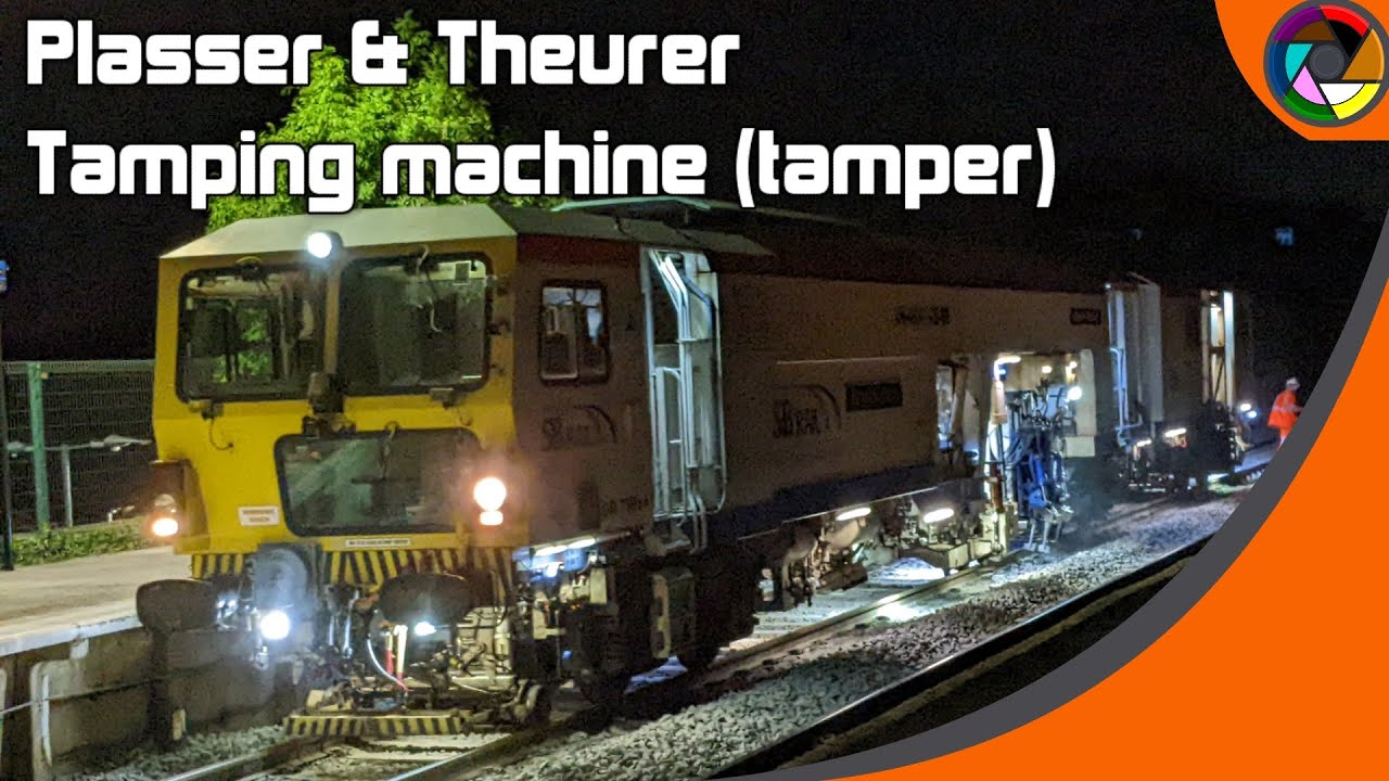 Plasser & Theurer  tamper working on the Wrehxam-Bidston Line