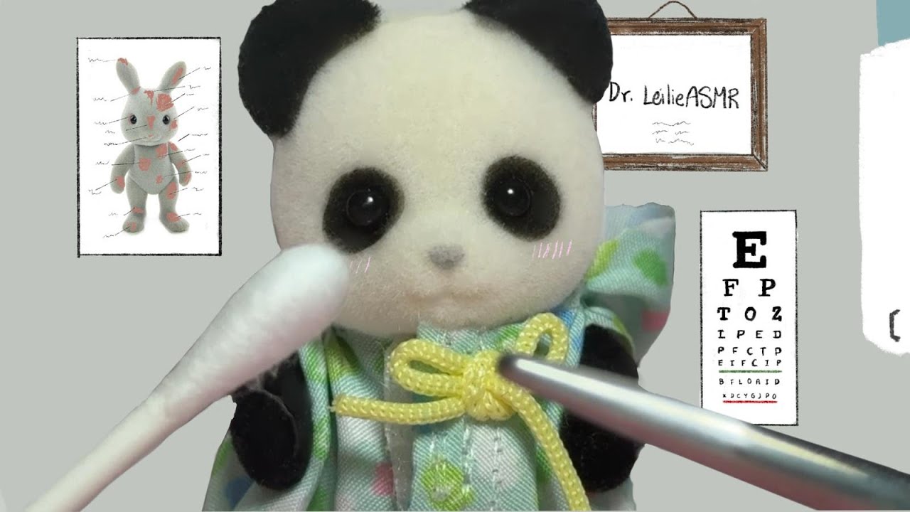ASMR Sylvanian Family cranial nerve exam (personal attention, roleplay)