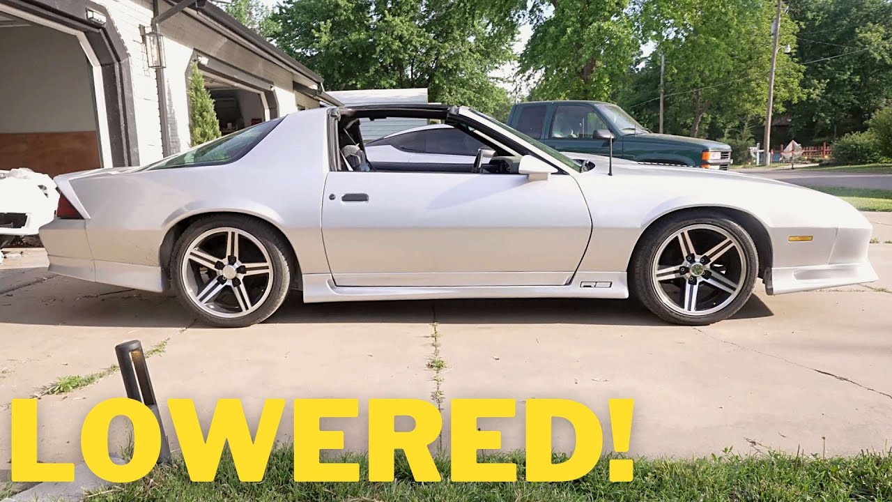 Lowering my 1992 Camaro | Eibach Sportline Lowering Springs | Third Gen Camaro Project | Episode 34