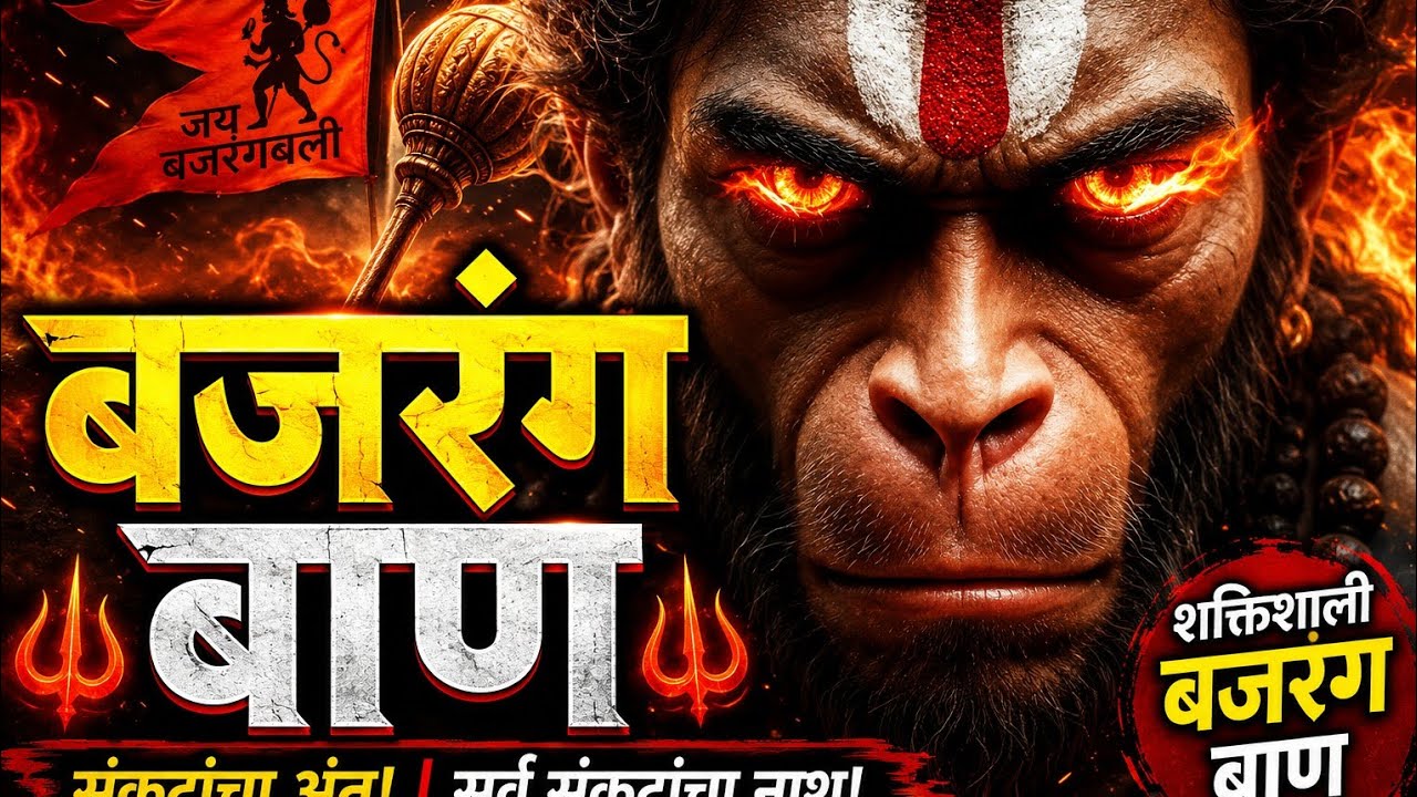 🔥 Bajrang Baan Powerful Path | 5 Minute Me Sankat Door | Full Energy