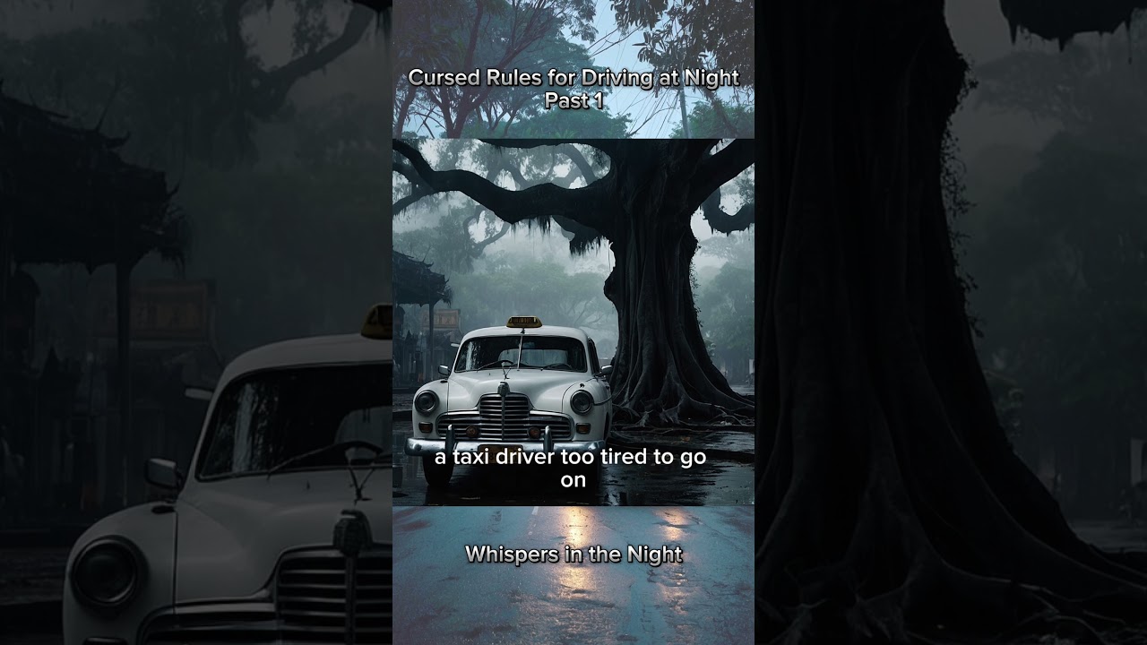 Cursed Rules for Driving at Night Past1 #ghost #ghoststory #thaighost #thaighoststory