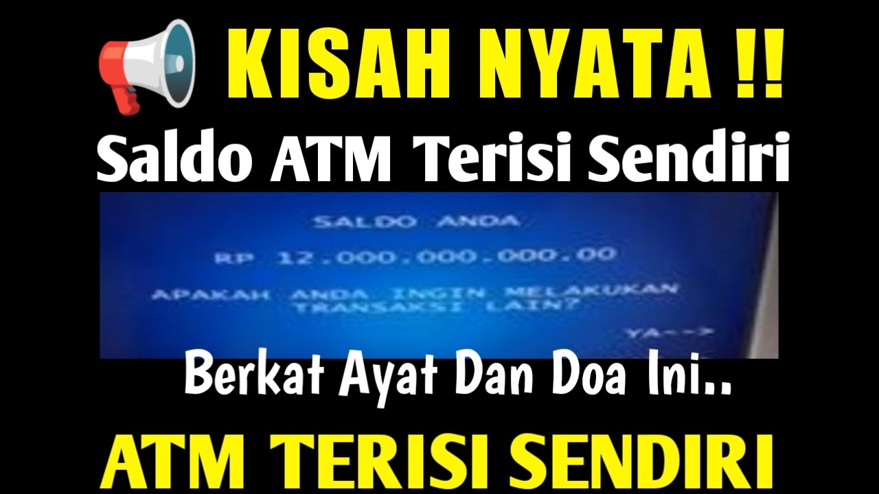 🔴 ANDA TIDAK USAH PANIK❗ HABIS NONTON VIDEO INI ATM TERISI SENDIRI DENGAN BERKAH AYAT INI
