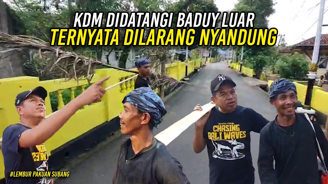 KDM DIDATANGI WARGA BADUY LUAR BAWA KOLECER | TERNYATA URANG BADUY DILARANG NYANDUNG