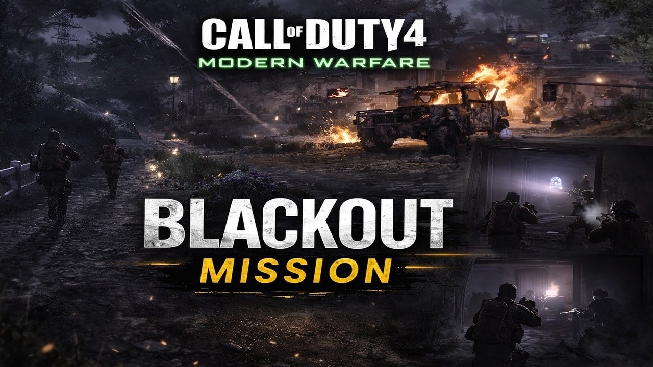 COD 4 Modern Warfare – BLACKOUT Mission Gameplay | Rescue Nikolai Full Mission (Urdu/Hindi)