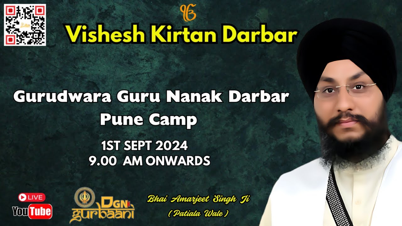 1.9.2024 Live Vishesh  Kirtan Darbar- Pune Camp - Morning Diwan