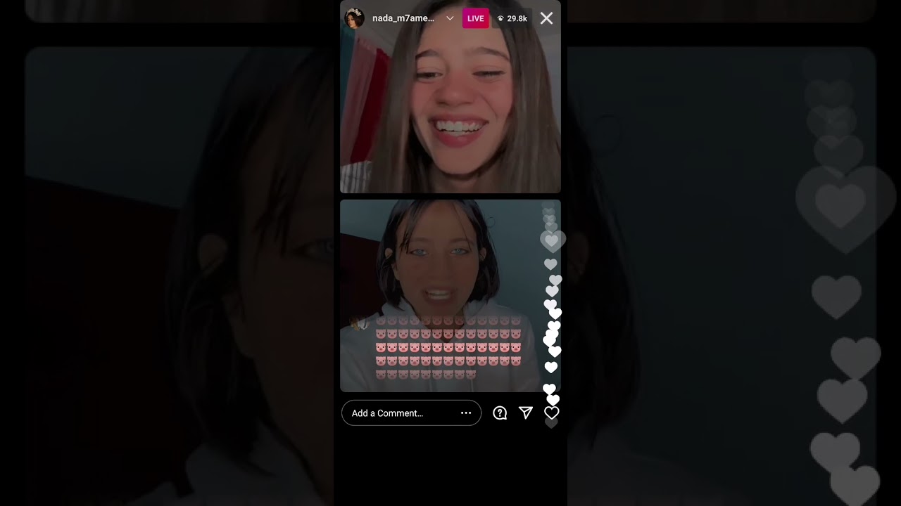 لايف نيره و ندا دودا و هي بتحل موضوع الشتيمه مع الفانز ❤️