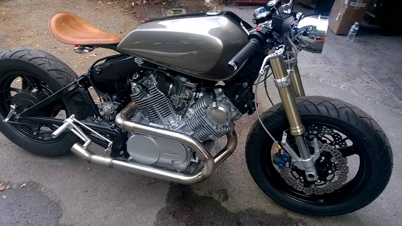 Yamaha Virago XV750 Cafe Racer build  alsmost finished