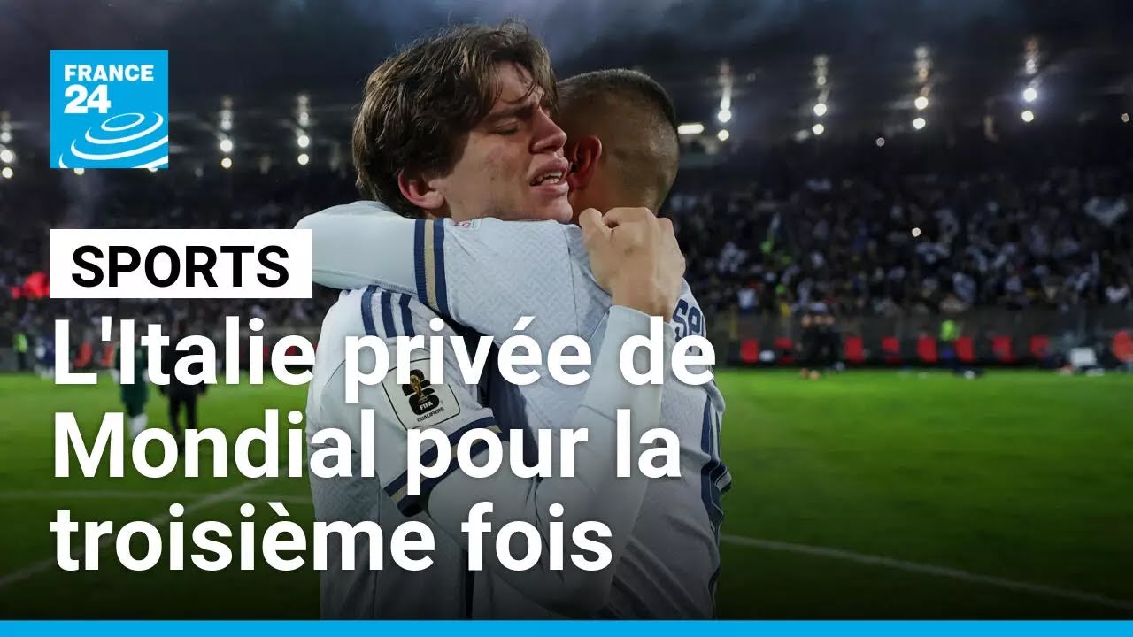 Mondial 2026 : le cauchemar de l'Italie, &eacute;limin&eacute;e par la Bosnie-Herz&eacute;govine &bull; FRANCE 24