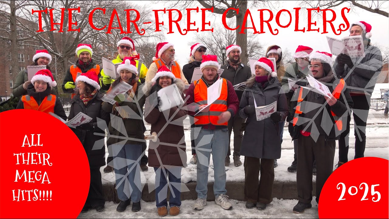 The Car-Free Carolers Perform for Streetfilms