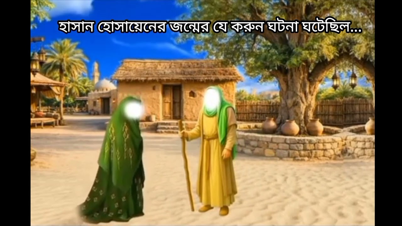 হাসান হোসাইনের জন্মের করুন ঘটনা, ফাতেমা রাদিয়াল্লাহু তা'আলার জীবনী...‌#Subscribe my islamic channel