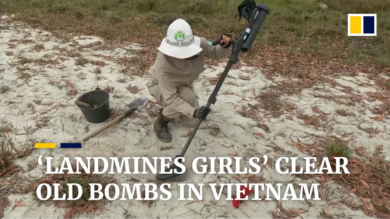 &lsquo;Landmines girls&rsquo; clear unexploded bombs left from the Vietnam War