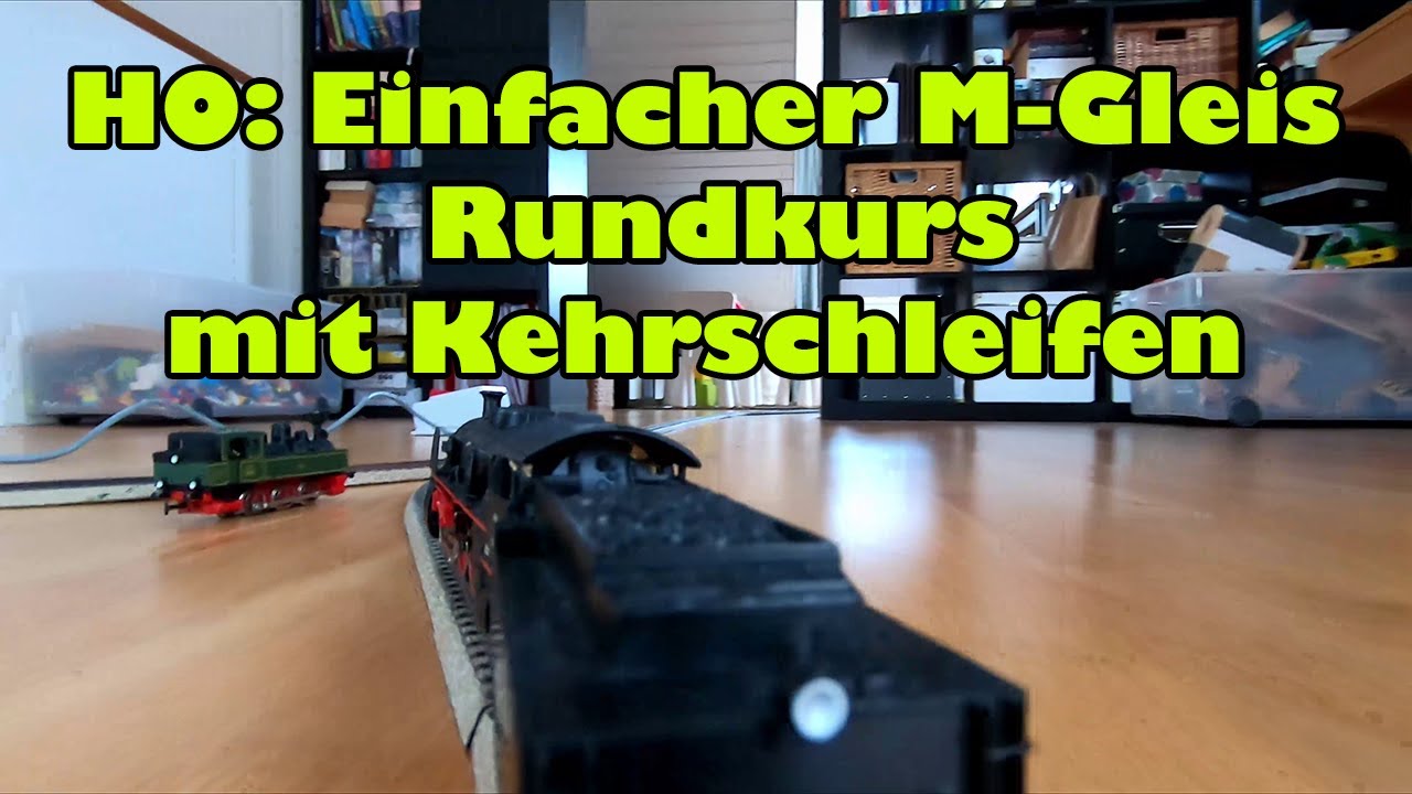 Einfacher M-Gleis Rundkurs mit Kehrschleifen
