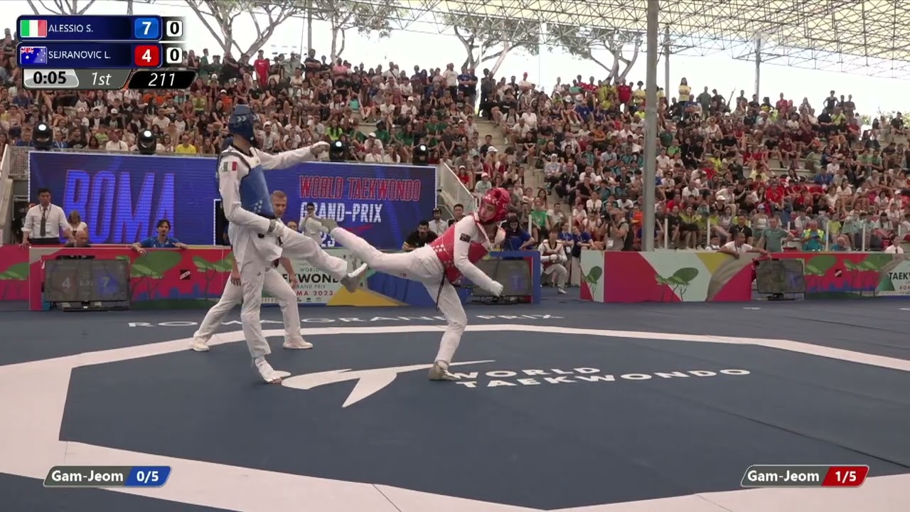 211 R16 MEN -80KG ITA ALESSIO Simone  AUS SEJRANOVIC Leon
