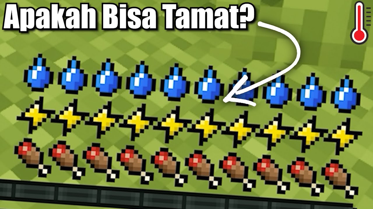 Minecraft Tapi Aku Menambahkan Bar Haus, Bar Suhu, Bar Energi & Stamina‼️